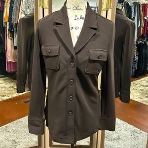 Elizabeth Dalton size 6 brown jacket.